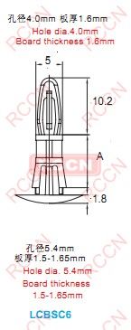 RCCN LCBSC6 Locking Circuit Board Support