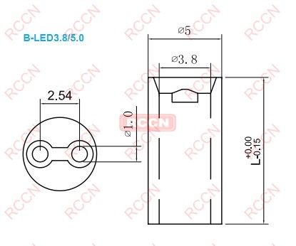日成內雙圓孔B-LED隔離柱