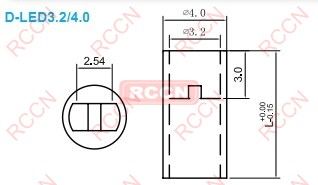 日成內雙方孔/外雙槽D-LED隔離柱