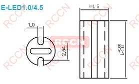 日成內雙方孔/外雙槽D-LED隔離柱