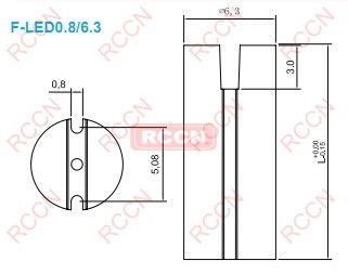 日成內雙方孔/外雙槽D-LED隔離柱