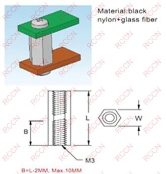 日成PC板內螺紋隔離柱