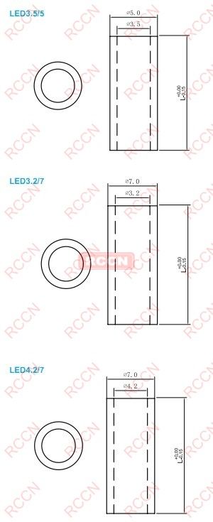 日成LED直通圓體隔離柱