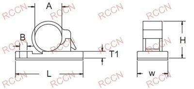 RCCN JS Self-Adhesive Cable Clamp