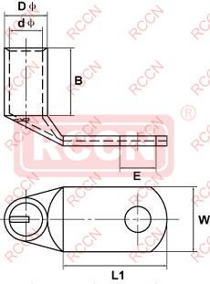 日成LYF90度加厚銅管裸端子