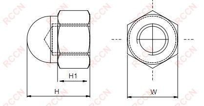 日成HPC型六角內螺紋螺母