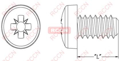 RCCN NSCR Nylon Screw Cross Rcsd