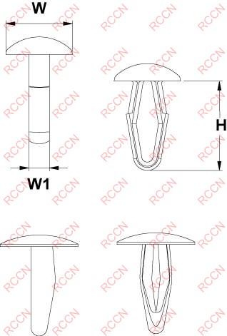 日成DF型尼龍鉚釘