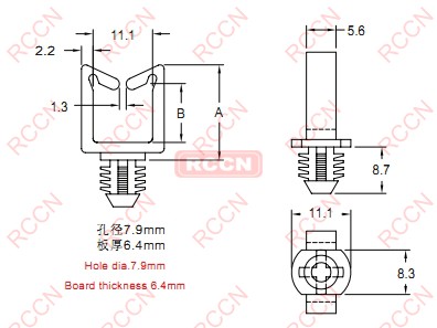 RCCN BHMWS PC WIRE SADDLE