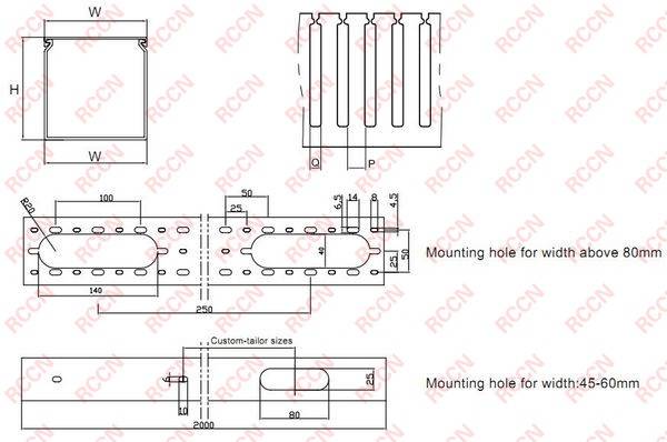 RCCN VDRU Wide Slot Wiring Duct
