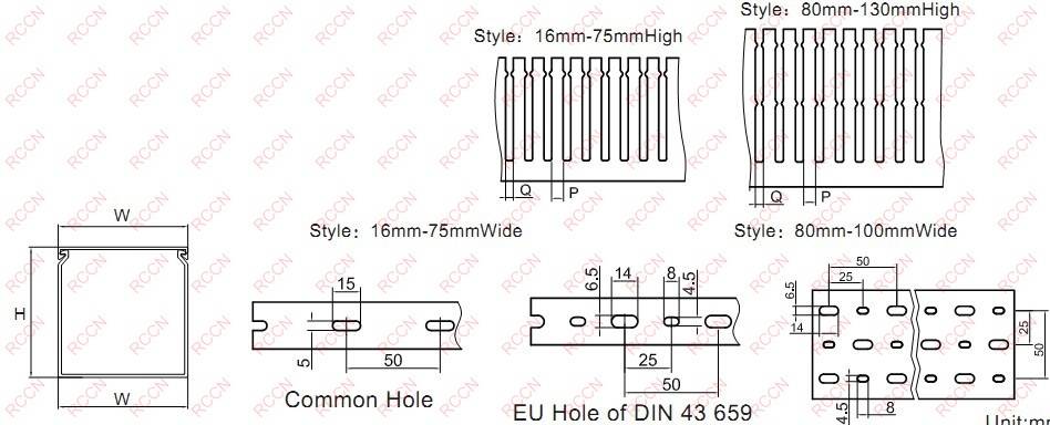 RCCN VDRHF Halogen Free Wiring Duct