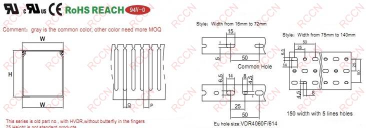 Narrow Slot Wiring Duct HVDR