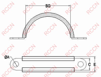 日成SKN型半圓不銹鋼緊固夾
