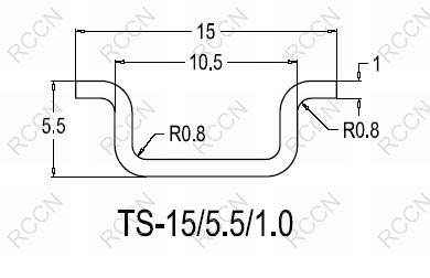 DIN導軌 鋼質導軌 TS15/5.5/1.0